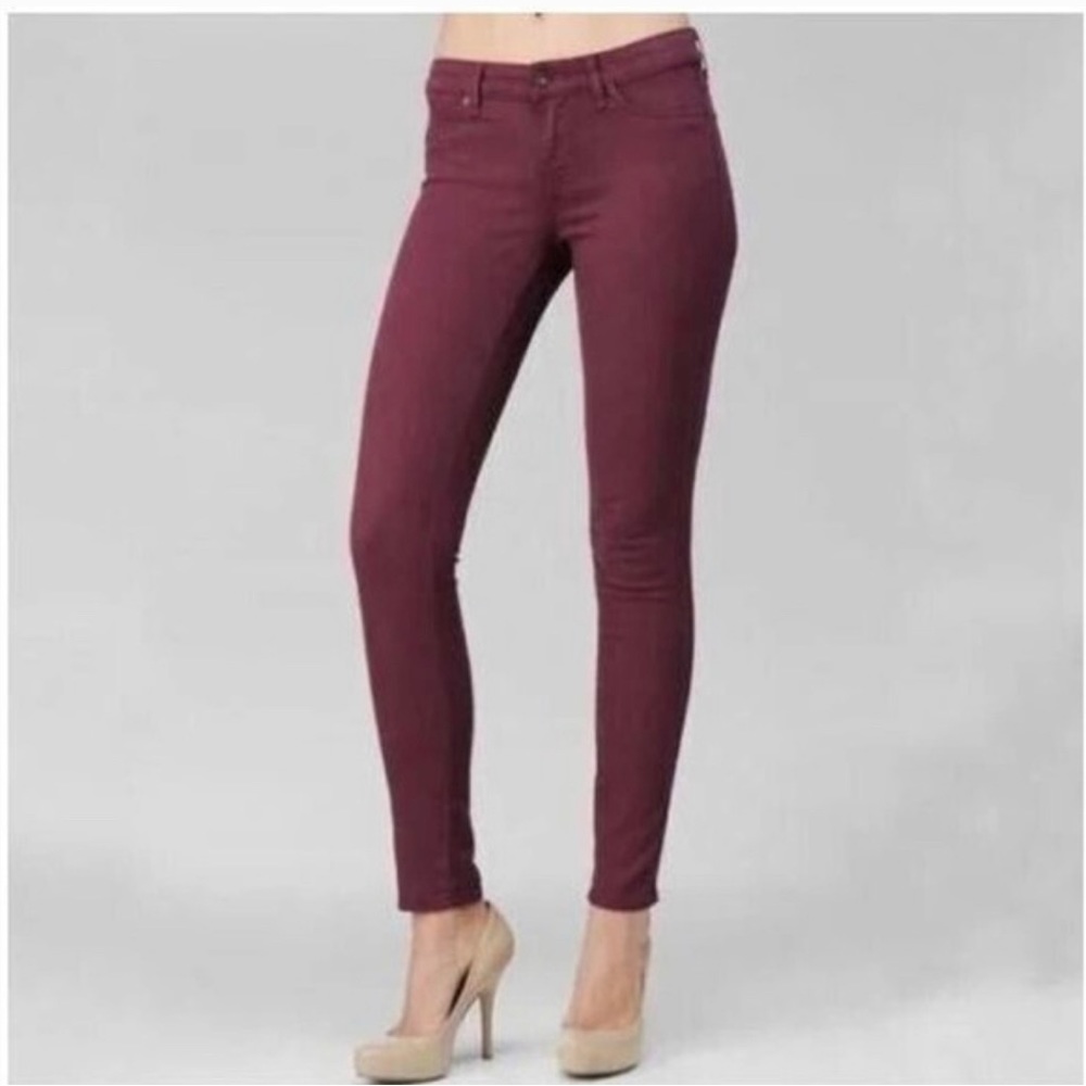 Rich & Skinny jeans - burgundy wine color size 26